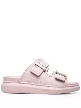 Alexander McQueen сандалии Oversized, розовый