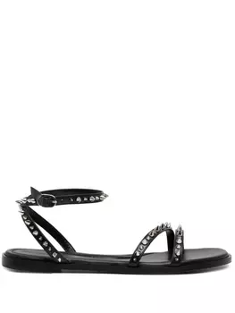 Alexander McQueen сандалии с заклепками, черный