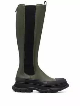 Alexander McQueen сапоги Tread Slick, зеленый