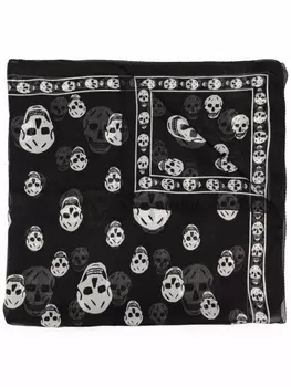 Alexander McQueen шарф 'Skull', черный
