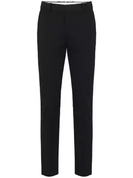 Alexander McQueen шерстяные брюки строгого кроя, черный