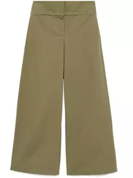 Alexander McQueen широкие брюки, зеленый