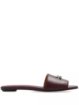 Alexander McQueen шлепанцы Arc Flat, красный