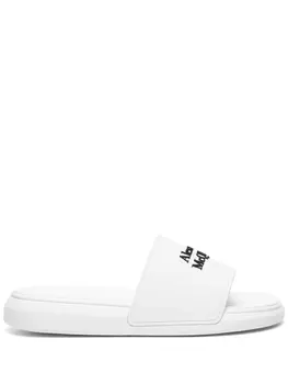 Alexander McQueen шлепанцы с тисненым логотипом