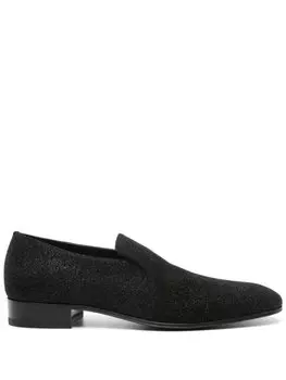 Alexander McQueen слиперы с блестками, черный