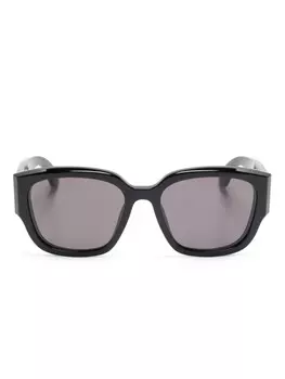 Alexander McQueen солнцезащитные очки с логотипом, черный