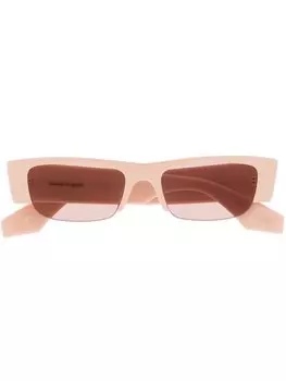 Alexander McQueen солнцезащитные очки с логотипом, розовый