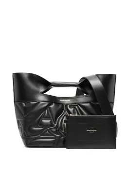 Alexander McQueen стеганая сумка-тоут, черный