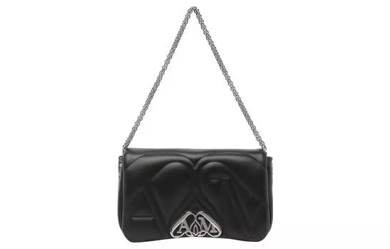 Alexander McQueen Сумка через плечо из овчины, женская, черная
