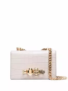 Alexander McQueen сумка через плечо с цепочкой, нейтральный цвет