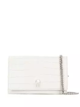 Alexander McQueen сумка через плечо с черепом, белый