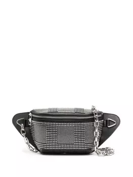 Alexander McQueen сумка-мессенджер с заклепками, черный