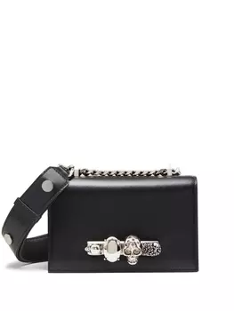 Alexander McQueen сумка на плечо с декором Skull, черный