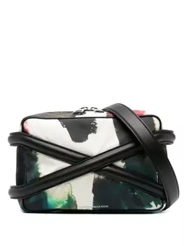 Alexander McQueen сумка на плечо с графичным принтом, черный
