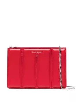 Alexander McQueen сумка на плечо со вставками, красный