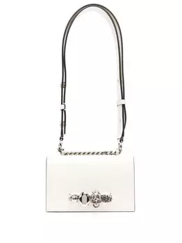 Alexander McQueen сумка-сэтчел Jewelled размера мини, белый