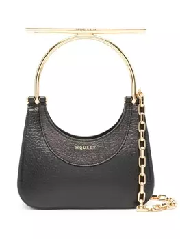 Alexander McQueen сумка-тоут Cross-Bar размера мини, черный