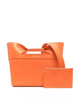 Alexander McQueen сумка-тоут The Bow, оранжевый