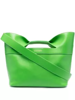 Alexander McQueen сумка-тоут The Bow, зеленый