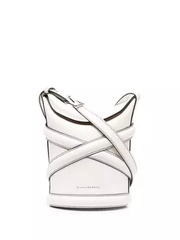 Alexander McQueen сумка-ведро The Curve, белый