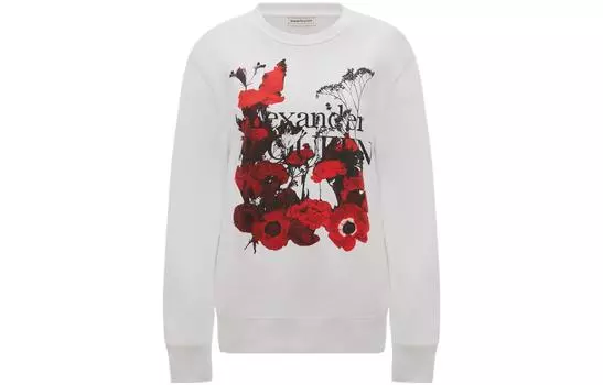 Alexander McQueen Свитшот женские белые