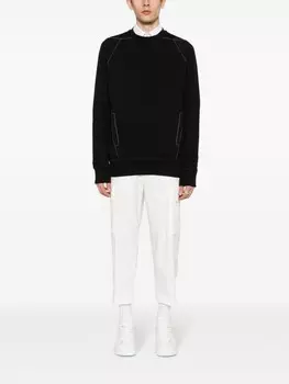 Alexander McQueen толстовка из джерси, черный