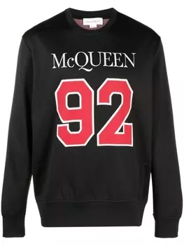 Alexander McQueen толстовка с логотипом, черный