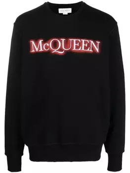 Alexander McQueen толстовка с логотипом, черный