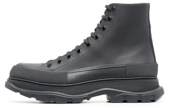 Alexander McQueen Tread Slick Boots Grey