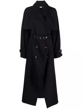 Alexander McQueen тренч Cutaway Military, синий
