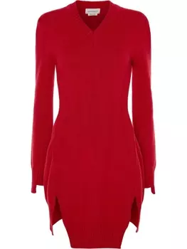Alexander McQueen трикотажный джемпер, красный