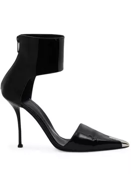 Alexander McQueen туфли Punk 105 с заостренным носком, черный