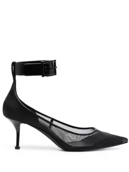 Alexander McQueen туфли Punk с ремешком на щиколотке, черный