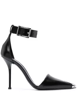 Alexander McQueen туфли с металлическим декором, черный
