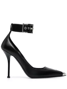 Alexander McQueen туфли с металлическим декором, черный