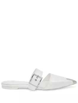 Alexander McQueen туфли с пряжкой, белый