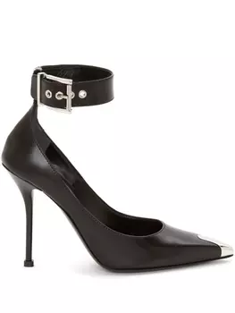 Alexander McQueen туфли с заостренным носком, черный
