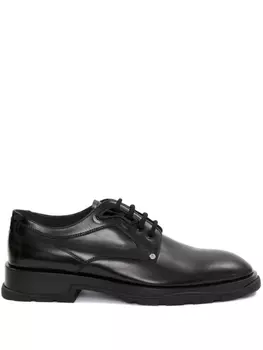 Alexander McQueen туфли Slim Tread на шнуровке, черный
