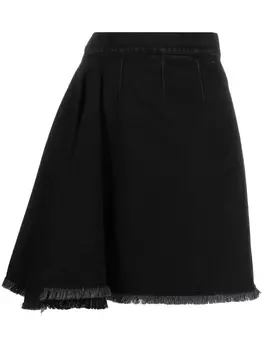 Alexander McQueen юбка А-силуэта с завышенной талией, черный