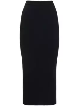 Alexander McQueen юбка-карандаш в рубчик, черный