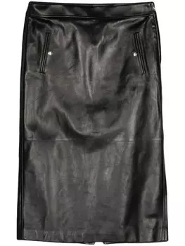 Alexander McQueen юбка с заниженной талией, черный