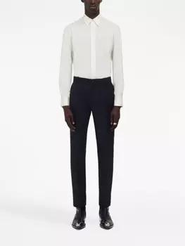 Alexander McQueen укороченные брюки прямого кроя, черный