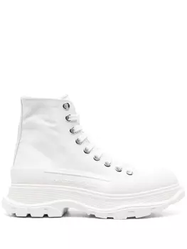 Alexander McQueen высокие кроссовки на платформе, белый