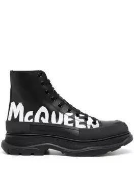 Alexander McQueen высокие кроссовки Tread Slick, черный