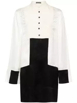 Alexander McQueen жаккардовое платье мини, черный