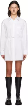 Alexander Wang Белое мини-платье с завязками
