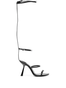 Alexander Wang босоножки с кристаллами, черный