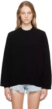 Alexander Wang Черный свитер с тиснением