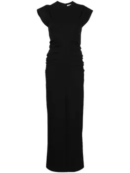 Alexander Wang длинное платье с драпировкой, черный