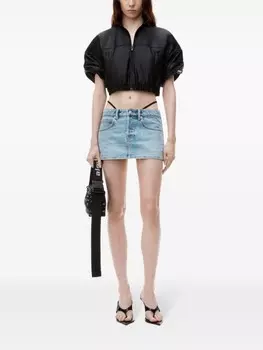 Alexander Wang джинсовая юбка с заниженной талией, синий